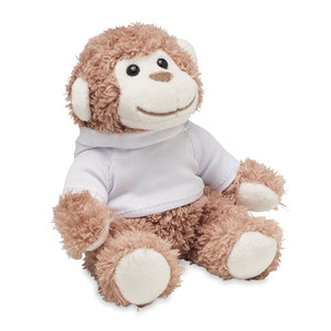 Bambola di peluche personalizzata che indossa giocattoli promozionali felpa Lenny - Product Image 1