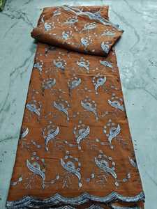 Venta al por mayor de fábrica: Toub Sudanés de Alta Calidad, Algodón Peinado Tejido, Voile Bordado, Transpirable, Peso Medio, Vestido Tradicional - Product Image 5