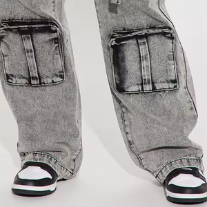 กางเกงคาร์โก้ผ้าแคนวาสแฟชั่น unisex สไตล์ลำลอง ทรงบอยเฟรนด์ ระบายอากาศได้ดี มีเชือกผูกเอว สีซีดอ่อน เหมาะสำหรับฤดูหนาว กันลม กันหนาว ใส่ทำงานได้ - Product Image 5