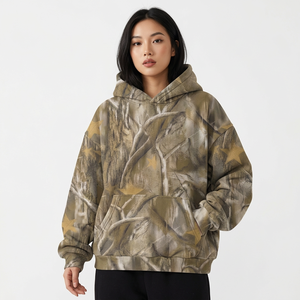 Sweat-shirt à capuche pour homme, imprimé camouflage étoilé, pull décontracté avec poche, haut d'automne - Product Image 3