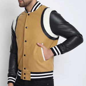 Veste de baseball Lettermen de qualité supérieure avec un design unique et des patchs personnalisés élégants pour hommes - Product Image 2