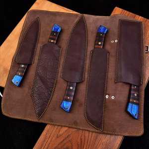 Premium Damascus Steel Chef <b>Knife</b> Set with Wood Handle Design for Home <b>Kitchen</b> Cooking Food Preparation Chef <b>Knife</b> Sets - Product Image 4