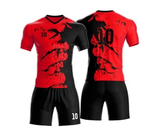 Maillot de football à manches longues vierge pour hommes, personnalisable avec découpe automatisée, incluant nom et numéros, vente en gros - Product Image 2