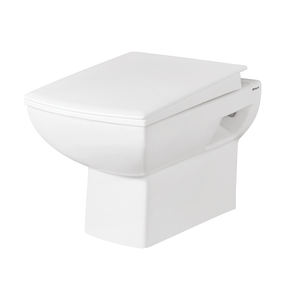 WC suspendu élégant en céramique blanche au design unique, pour salle de bain, vendu dans le monde entier, fabriqué en Inde. - Product Image 1
