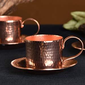 Mug en cuivre pur de luxe pour cocktails, bières et fêtes, fabriqué et fourni par un fabricant indien - Product Image 2