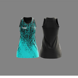 Uniforme de Netball Personalizado con Nombre y Número |   Uniforme Sublimado con Logotipo del Equipo, Nombre y Número |   Poliéster Transpirable - Product Image 1