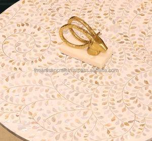 โต๊ะกาแฟประดับมุกทำด้วยมือดีไซน์แบบฝังที่ซับซ้อนของตกแต่งบ้านที่กลางเฟอร์นิเจอร์หรูหราไม่เหมือนใคร - Product Image 4