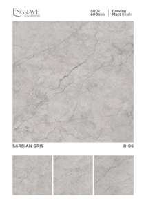 Azulejos de Porcelana Modernos con Diseño Arquitectónico Mate, 600X600MM 24X24, Azulejos de Cerámica Vitrificados Premium para Piso - Product Image 3