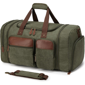 Unisex Gym Duffle <b>Bag</b> 40-55L Polyester Solid Color with Zipper Closure and Adjustable <b>Strap</b> for Sports Travel - Product Image 6