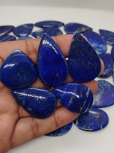 Natural Lapis Lazuli Pair Cabochon Healing Crystal Quartz Wholesale Bulk Loose Gemstone Chakra Spiritual Reiki Raw - Product Image 5