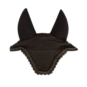 Horse Ear <b>Net</b> Bonnet for <b>Fly</b> Protection Soft Cotton Material for Daily Riding Use durable Horse Bonnets in wholesale rate - Product Image 1