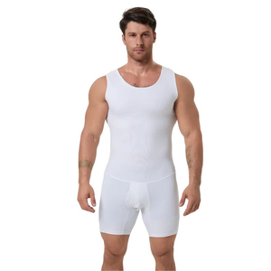 Vêtement sculptant pour homme sur mesure, coupe ajustée, respirant, léger, extensible en spandex, contrôle du ventre, sans couture, confortable et pratique - Product Image 1