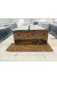 Dalles et blocs de granit doré poli, idéaux pour les projets de construction haut de gamme, les surfaces de cuisine et les intérieurs commerciaux - Product Image 2