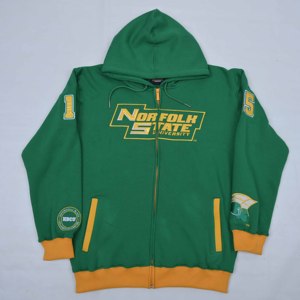 Sudadera con Capucha Bordada en Verde con Logotipo Personalizado al por Mayor, Chaqueta Casual de Forro Polar con Cierre para Hombre, con Logotipo en la Espalda y Número 5 en la Manga - Product Image 5
