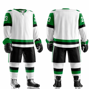 Kit Deportivo Premium para Entrenamiento de Hockey sobre Hielo, Conjunto de Poliéster con Gráficos Personalizados para Equipos - Product Image 1