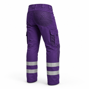 Pantalones de Seguridad Personalizados, Ropa Industrial de Seguridad con Tela Resistente de Poliéster y Algodón, Detalles Reflectantes de Alta Visibilidad - Product Image 3