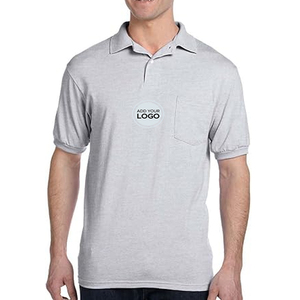 Camisetas Polo Personalizadas para Oficina con Serigrafía, Pre-Declaradas en Aduanas Canadienses, Uniformes en Blanco - Product Image 1
