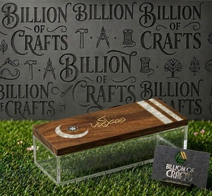 Boîte-cadeau rectangulaire en bois de qualité supérieure pour le Ramadan avec incrustation florale, boîte à chocolat, bonbons, mithai, fruits secs pour l'Aïd Moubarak - Product Image 3