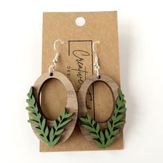 Boucles d'oreilles pendantes en bois tendance 2026 pour femme, faites à la main, rustiques, personnalisées, pour fêtes et usage quotidien, bijoux fantaisie - Product Image 3