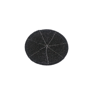 Round Red Fabric Table Mat Non-Slip Solid Design 450 Mm Diameter Eco-Friendly Drink <b>Coasters</b> for Home and Restaurant Decor Set - Product Image 5