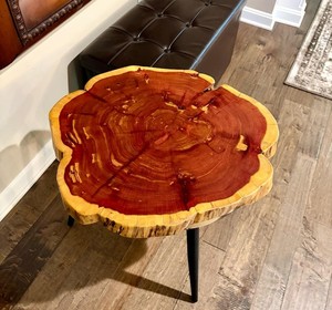 Luxury Modern Handmade Acacia Wood Log Dining <b>Coffee</b> <b>Table</b> Waterproof Living Room Retirement Wedding Anniversary Sympathy - Product Image 1