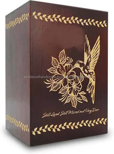 Urnes en bois professionnelles adultes de cendres humaines soutenant des urnes en bois personnalisées - Product Image 4