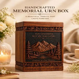 Handcrafted Rosewood Cremation Urn for Adults | Personalized <b>Memorial</b> Ashes <b>Box</b> with Custom Engraving - Product Image 5