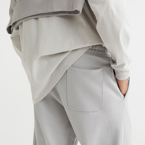 Silk Screen Printed Quick Dry Athletic <b>Trousers</b> & Warm Sweat Pants for <b>Men</b> Winter Use 100% Cotton <b>Elastic</b> Waist - Product Image 6