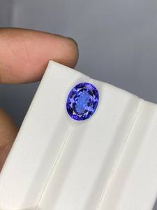 แทนซาไนต์ทรงรีเจียระไน พลอยสีน้ำเงินธรรมชาติ ขนาด 6x4 มม. 7x5 มม. 6x8 มม. สำหรับทำเครื่องประดับ - Product Image 3