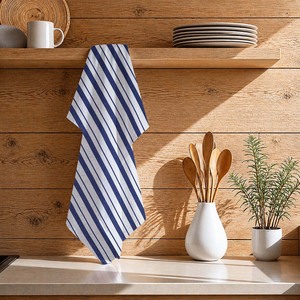 Serviette de cuisine en coton 100% tissé, de qualité supérieure, nouveau design, teinte en fil, tissage panier, couleur personnalisable disponible - Product Image 1