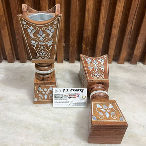Mejor venta 2024 madera grabada madre de perla incrustaciones Bakhoor quemador fragancia incienso madera Madkhan hogar y regalos Mubkhar - Product Image 3