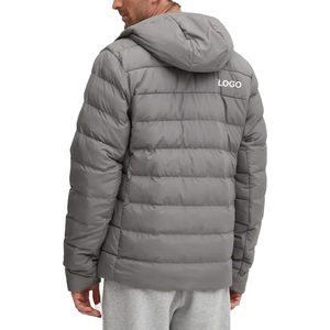 Chaqueta Acolchada con Capucha para Hombre, Premium, Personalizada, Impermeable, para Invierno, Abrigo de Plumón para Exteriores, Fabricante de Marca Privada OEM - Product Image 2