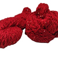 Fil de Soie Métallique 100% Pure Naturelle Brute Anti-Bactérienne Écologique Teint en Cône Perlé pour Tissage, Tricotage Manuel et Broderie