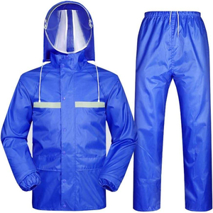 Impermeable Ligero Azul de Harry Johnson Production con Capucha y Protector Facial para Uso en Exteriores 2026 - Product Image 6