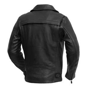 Chaqueta de Cuero Genuino de Cordero Negra para Hombre, de Alta Calidad, Chaquetas de Cuero Pakistaníes para Hombre de Daphnia Sports - Product Image 2