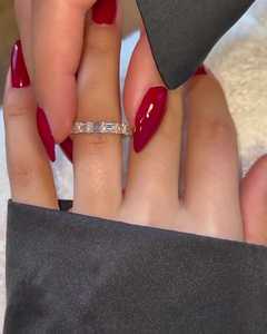 Full <b>Eternity</b> Wedding Band Stacking <b>Eternity</b> <b>Rings</b> Matching <b>Ring</b> Enhancer 14k 18k Gold 925 <b>Silver</b> Emerald Cut Lab Grown Diamonds - Product Image 6