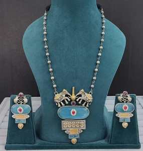 Premium Quality Necklace Set Beautiful <b>Elephant</b> Motifs Unique Design Suits All Outfits Traditional Pendant Necklace With Earring - Product Image 6