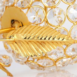 เชิงเทียนโลหะสีทองหรูหราพร้อมฝาครอบแก้ว ป้องกันไฟเทียนรั่ว เหมาะสำหรับตกแต่งโต๊ะงานแต่งงาน - Product Image 4