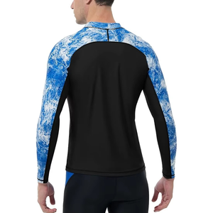 Chemise de surf anti-bactérienne respirante et écologique à manches longues pour homme, chemise de compression BJJ avec protection UPF50+ à séchage rapide - Product Image 3
