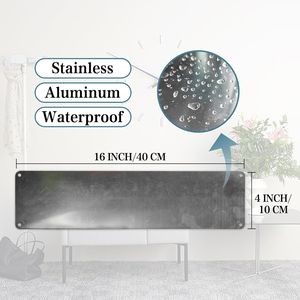 Insegne in Metallo Vintage 16 X 4 Pollici per Decorazione Murale Domestica, Cartelli Stile Retrò per Bagno e Strada - Product Image 3