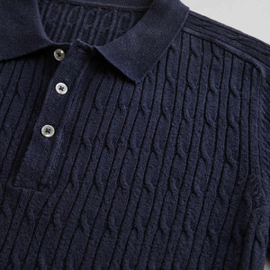 Polo homme en polyester et coton, uni, vierge, prix usine, personnalisable avec logo brodé ou imprimé - Product Image 5