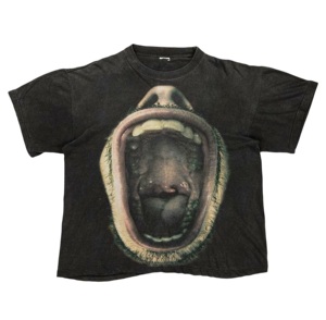 เสื้อยืดโอเวอร์ไซส์ผู้ชาย พิมพ์ลายหัวกะโหลกสไตล์โกธิค ระบายอากาศได้ดี แขนสั้น คอกลม ผ้าฝ้ายเจอร์ซีย์ 100% ทรงพอดีตัว - Product Image 4