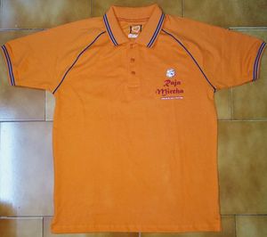 Logotipo Bordado Personalizado para Camiseta de Poliéster/Algodón, Tejido de Punto, Unisex, Estampado Personalizado, Liso, Informal, de Manga Corta, para Golf - Product Image 1