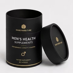 Luxury Rigid <b>Cardboard</b> Tea Herbal Supplement Packaging <b>Tube</b> with Custom Logo - Product Image 6