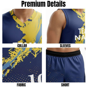 Uniforme de Baloncesto Ligero Personalizado, Último Modelo de Camiseta de Baloncesto, Uniforme de Baloncesto Liso y Cómodo en Oferta - Product Image 5