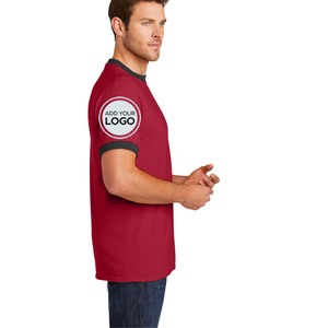 เสื้อยืดคอกลมแขนสั้นทรงพอดีตัวสำหรับผู้ชาย รุ่นคอริงเกอร์ - Product Image 3