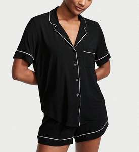 Ensemble de pyjama long en coton personnalisé pour femme, vêtements de détente et d'intérieur, pyjama en modal et bambou 2026 - Product Image 6