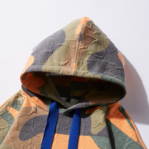 Sudadera con Capucha de Punto Camuflada, Teñida, con Múltiples Bolsillos, de Alta Calidad - Product Image 6