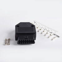 Adaptador de Conector Macho OBD2 de 16 Pines, Lector de Códigos para BMW/Audi A3 12V J1962F ELM327