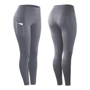 Créez vos propres leggings avec poche invisible, extensibles, respirants, tricotés, sportifs, pour femmes, toutes saisons, gris - Product Image 1